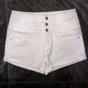 Charlotte Russe high waisted white shorts size 6